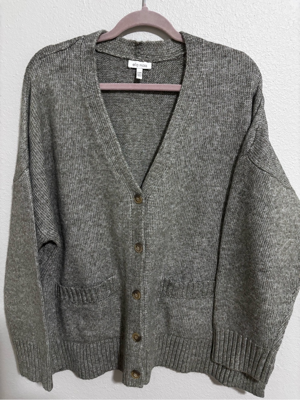 Ella Moss women’s NWOT boxy acylic cardigan